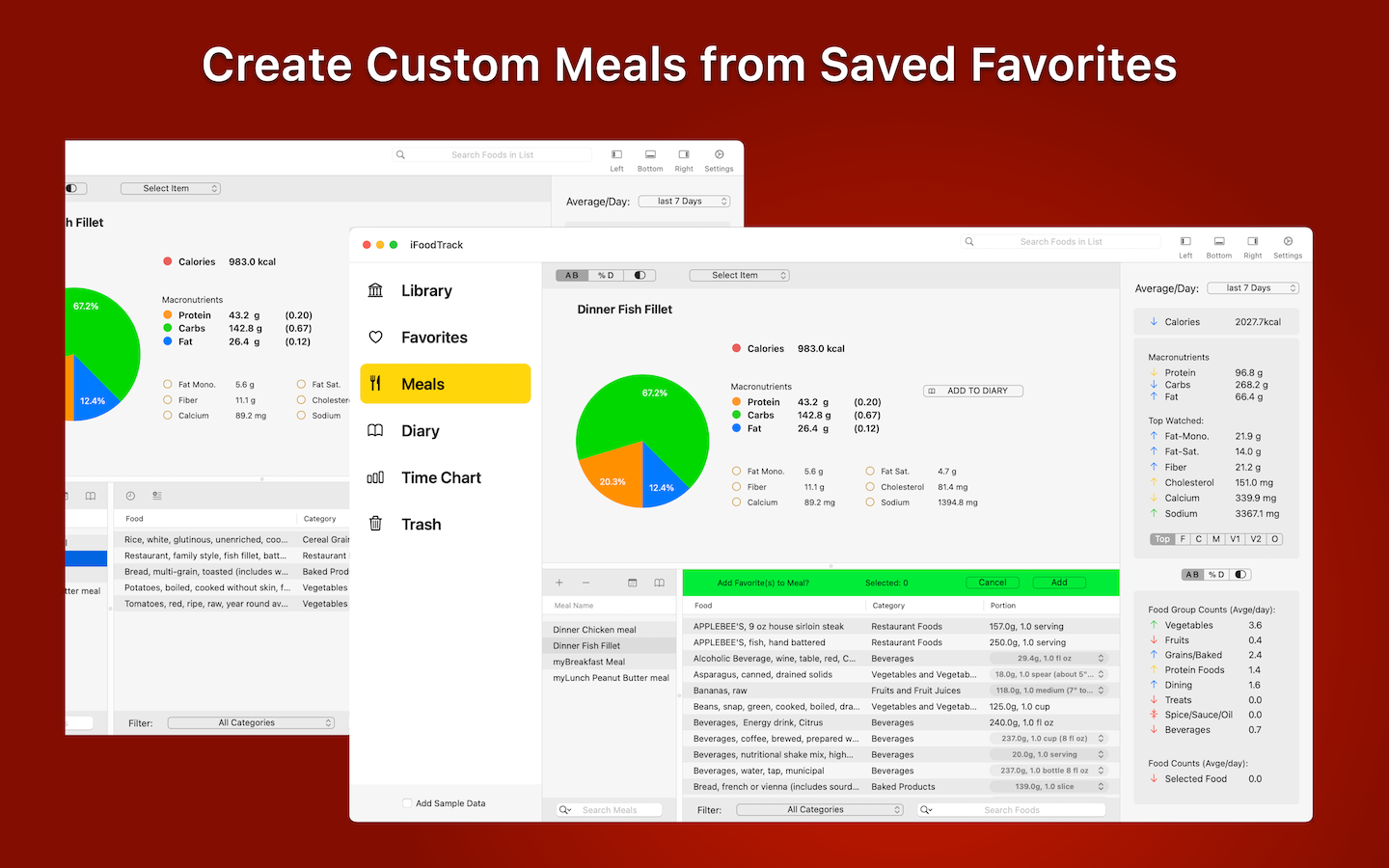 Meals Screen